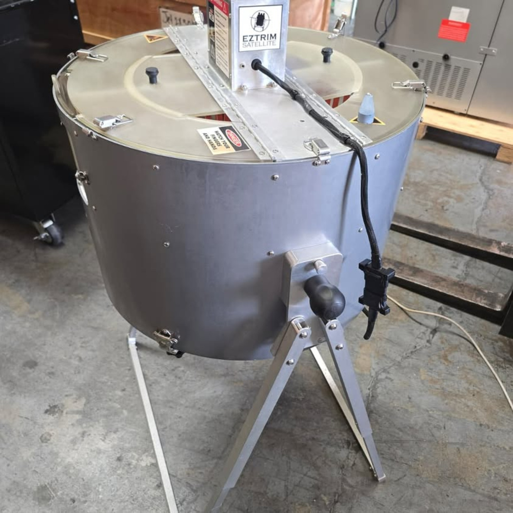 Automatic Rotary Drum Wet & Dry Trimming Machine with Speed Control